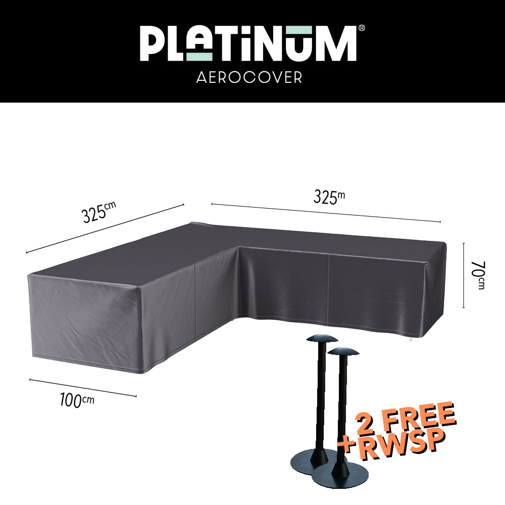 L-Form Abdeckung 400 x 300 cm - Platinum AeroCover 8002 L-Form Abdeckung 400 x 300 cm - Platinum AeroCover 8002