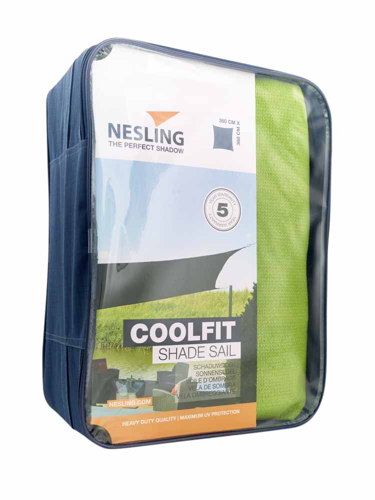 Quadratisches Schattentuch Coolfit 3.6m - Lime Green