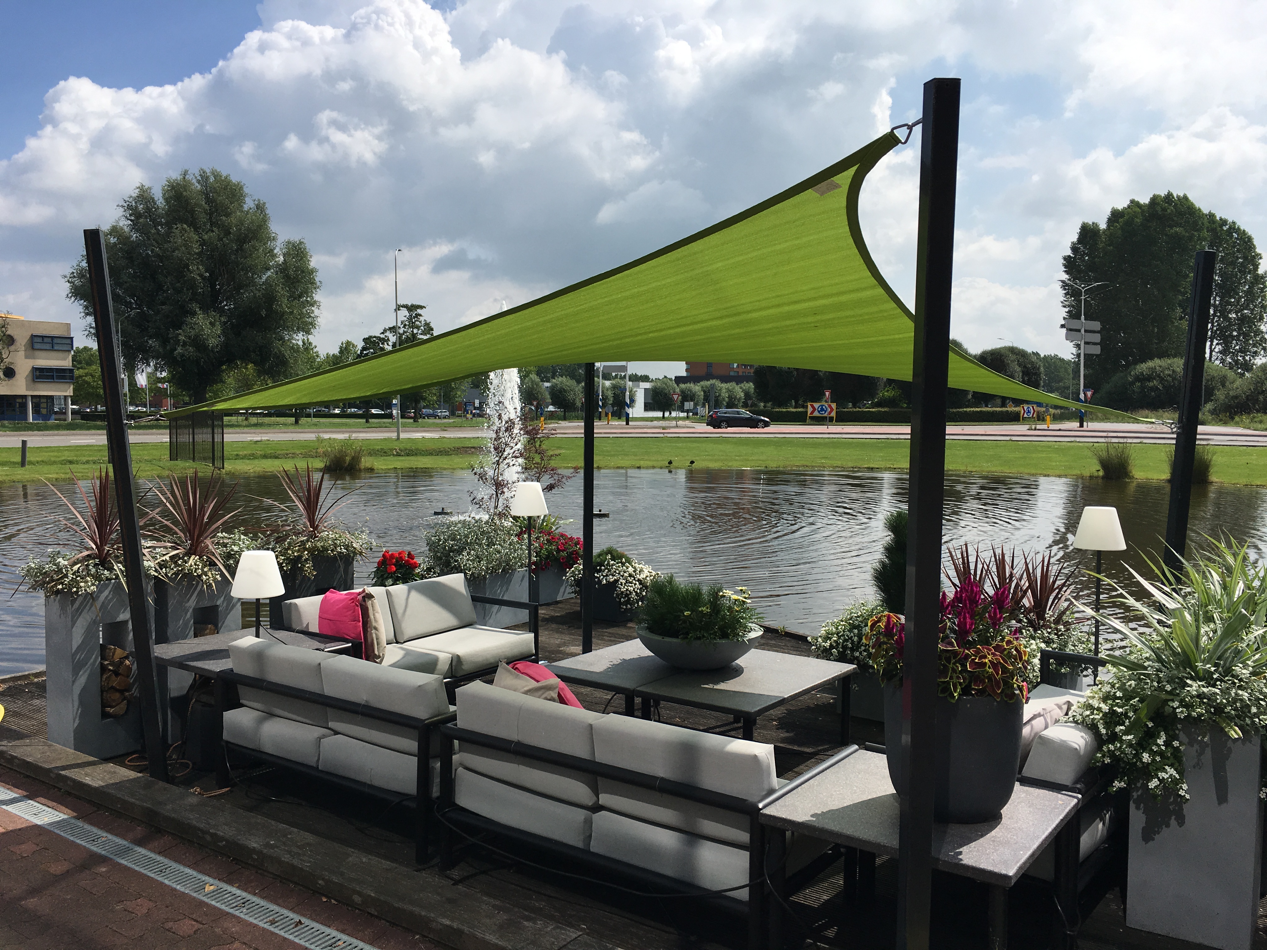 Quadratisches Schattentuch Coolfit 3.6m - Lime Green