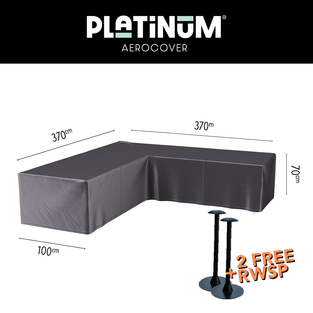 Ecksofa Schutzhülle 370 x 370 cm Platinum AeroCover 8000 