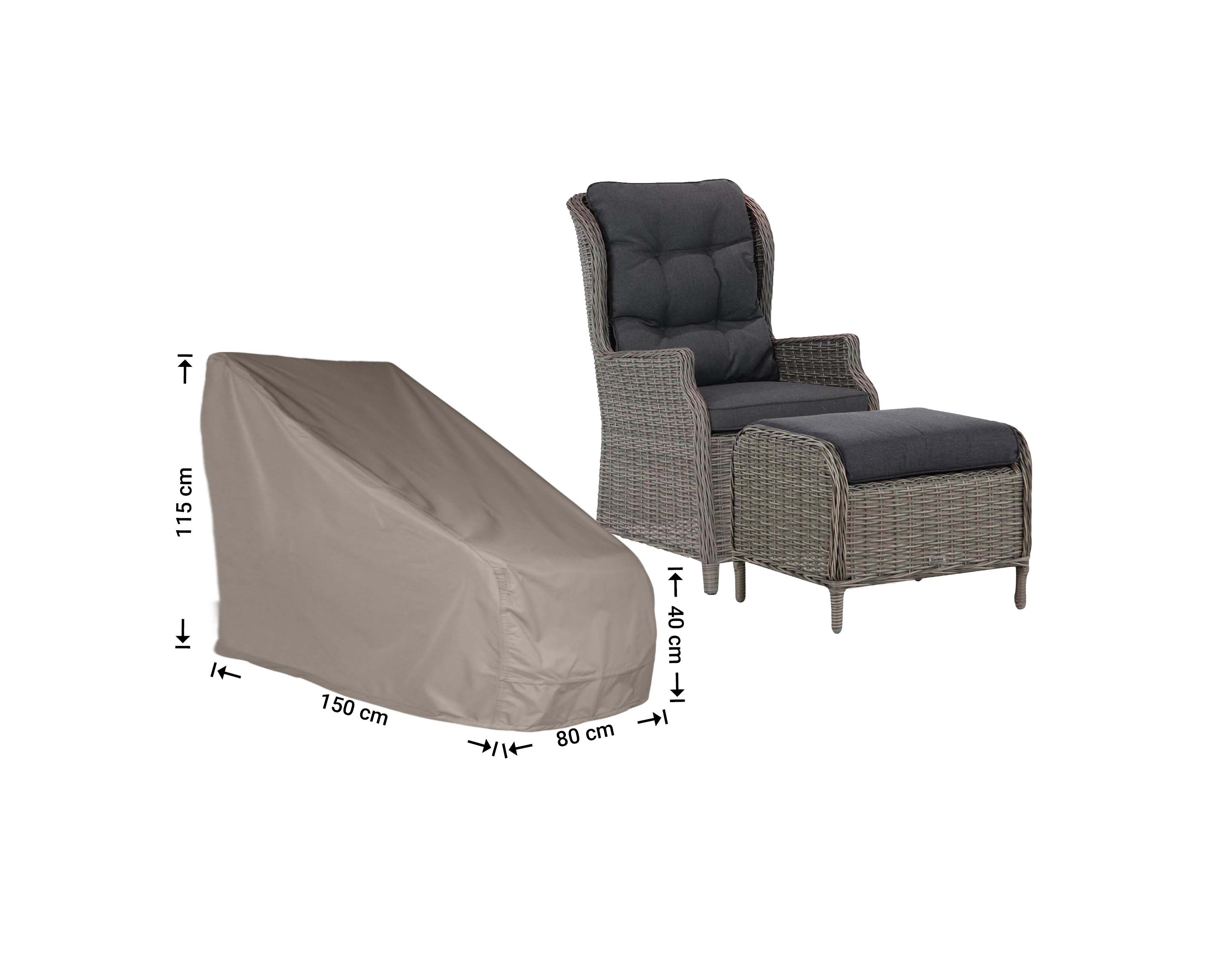 RADJC150_hoes-afmeting-meubelq9r9fUQKbSVxw Schutzhülle für verstellbarer Gartenstühle mit hoher Rückenlehne 150 x 80 H: 115/40 cm