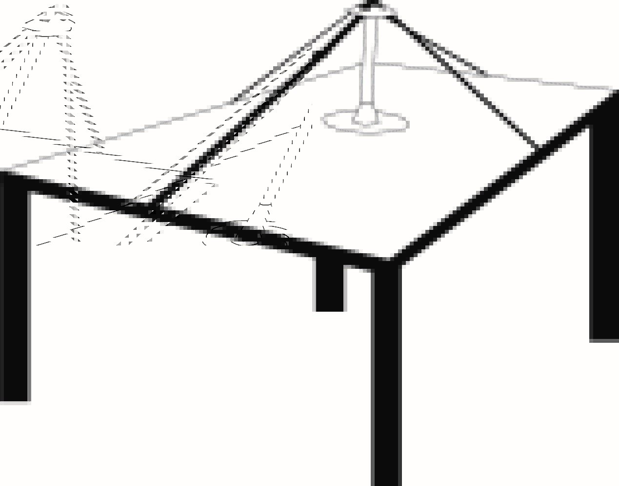 Säule für überschüssiges Wasser abfließen, Höhe 30 cm