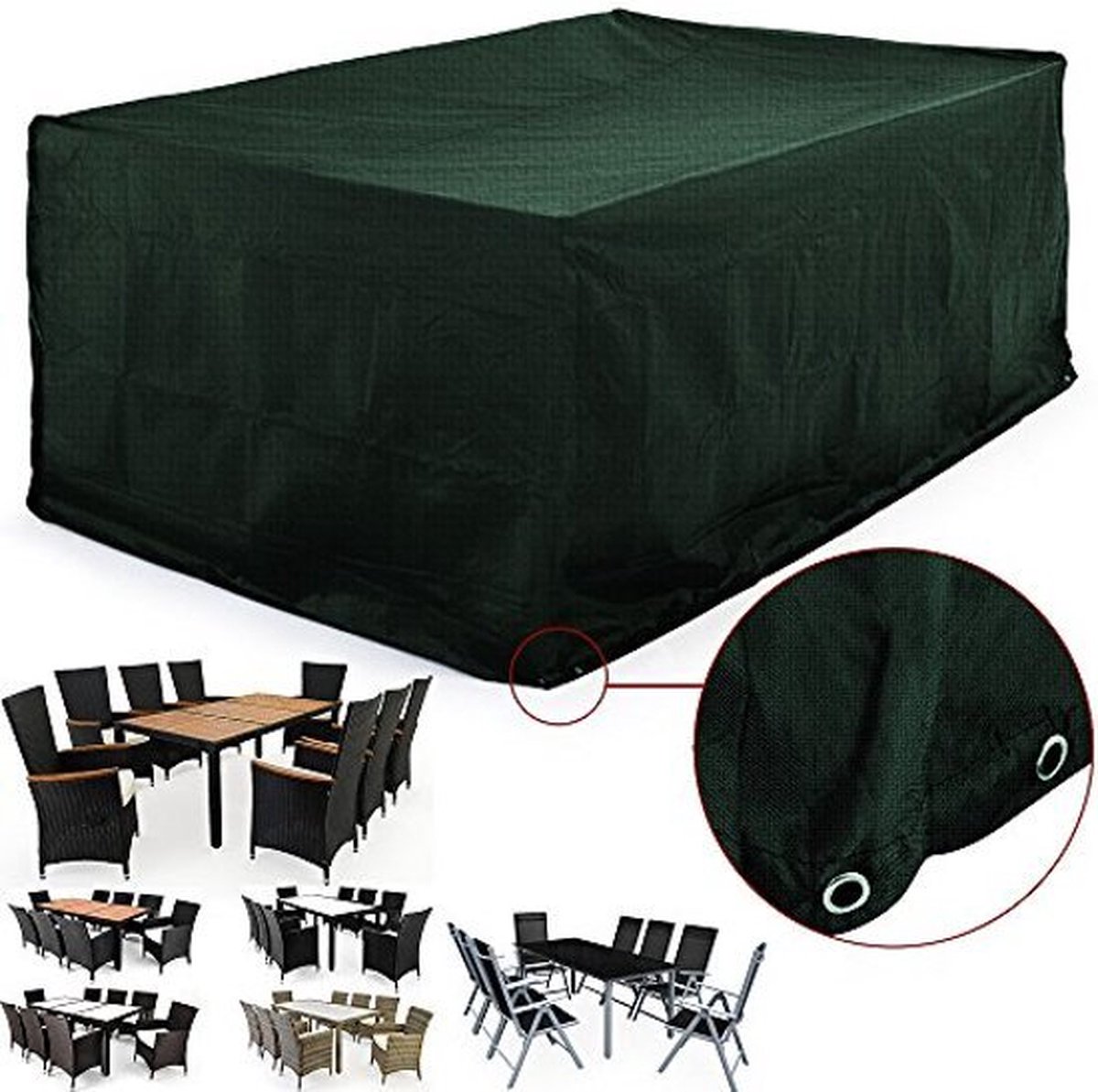 Wetterschutz für Gartenmöbel Sitzgruppe 308 x 138 H: 89 cm Wetterschutz für Gartenmöbel Sitzgruppe 308 x 138 H: 89 cm