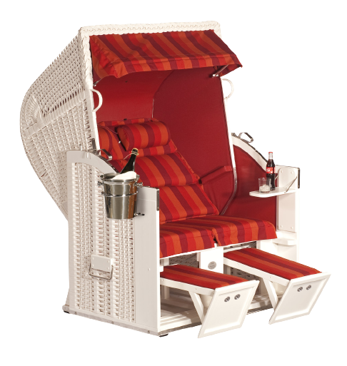 Sonnenpartner-Abdeckhaube 130 x 100 H: 160 cm für Strandkörbe 