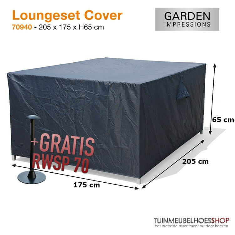 Garden Impressions cover loungeset, 205 x 175 cm H: 65 cm