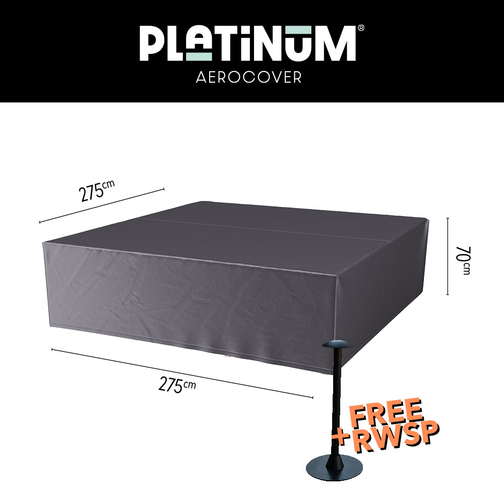 Gartenmöbel Schutzhülle für Lounge Sofa Sitzgruppe 275 x 275 H: 70 cm Gartenmöbel Schutzhülle für Lounge Sofa Sitzgruppe 275 x 275 H: 70 cm