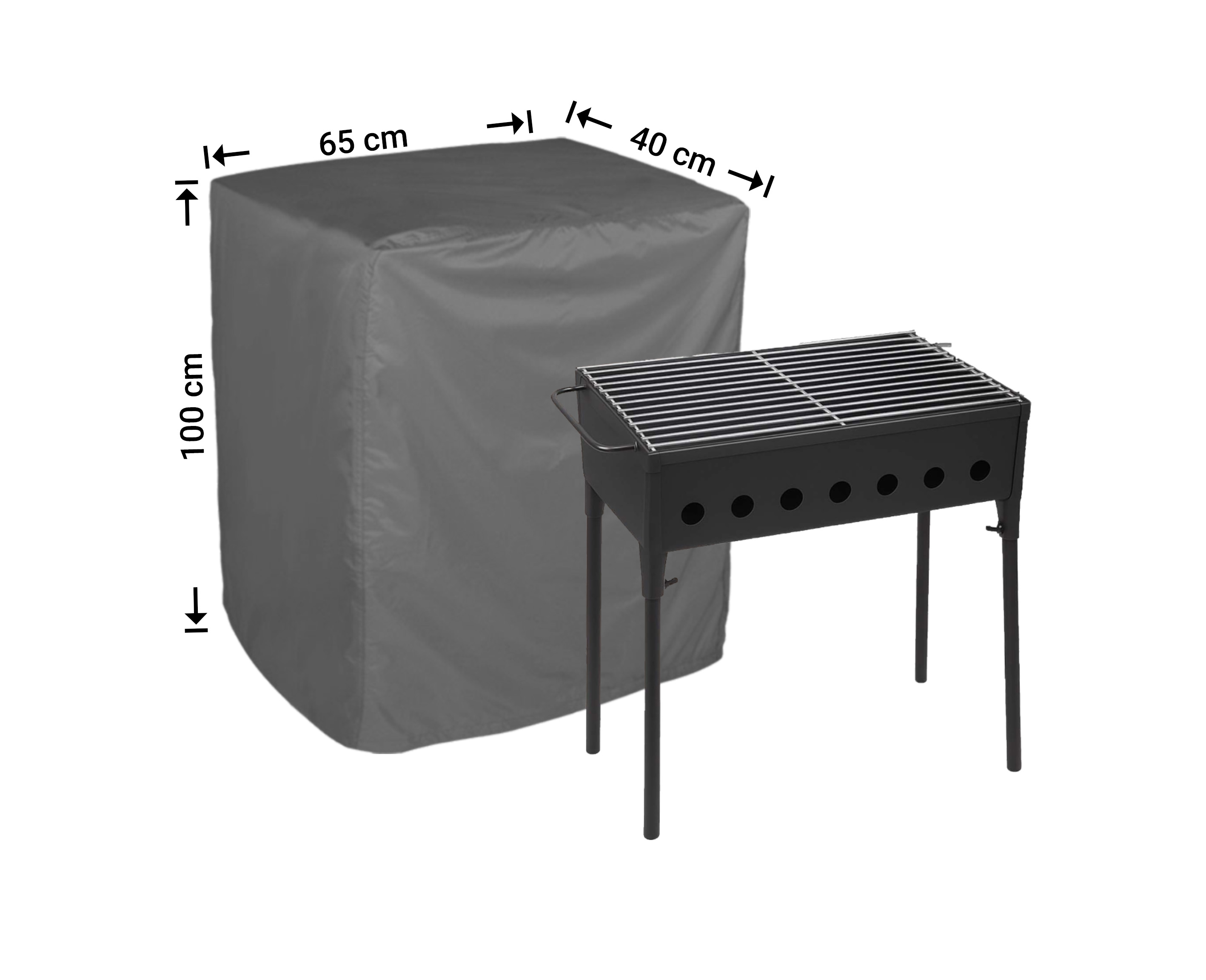 Raffles Covers BBQ-Abdeckung für freistehende Flatbed-BBQ-Grills