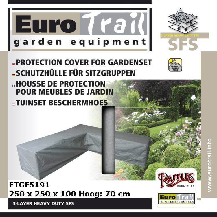 Haube für L-Form Loungesofa 250 x 250 H: 70 cm
