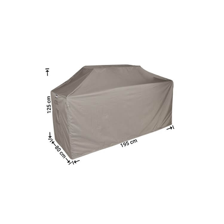 BBQ Schutzhaube Grill 195 x 80 H: 125/115 cm