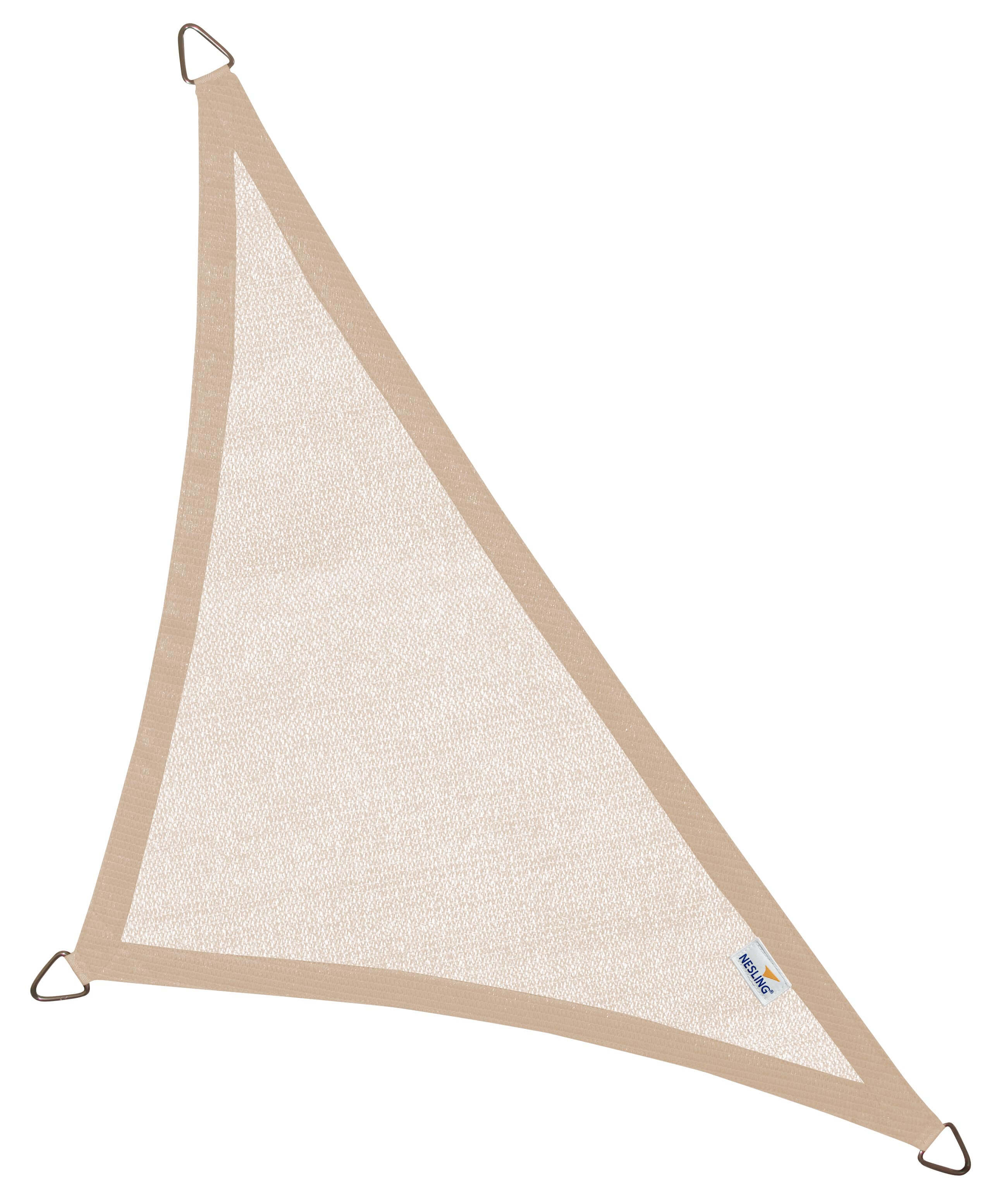 Driehoek 5 x 5 x 7,1 m Coolfit schaduwdoek - zand