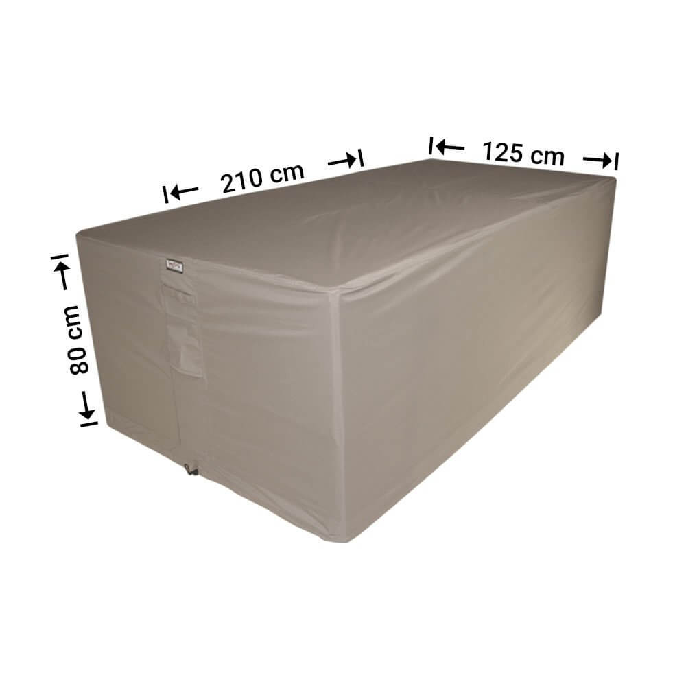 Abdeckhaube für rechteckige Möbelset 210 x 125 H: 80 cm