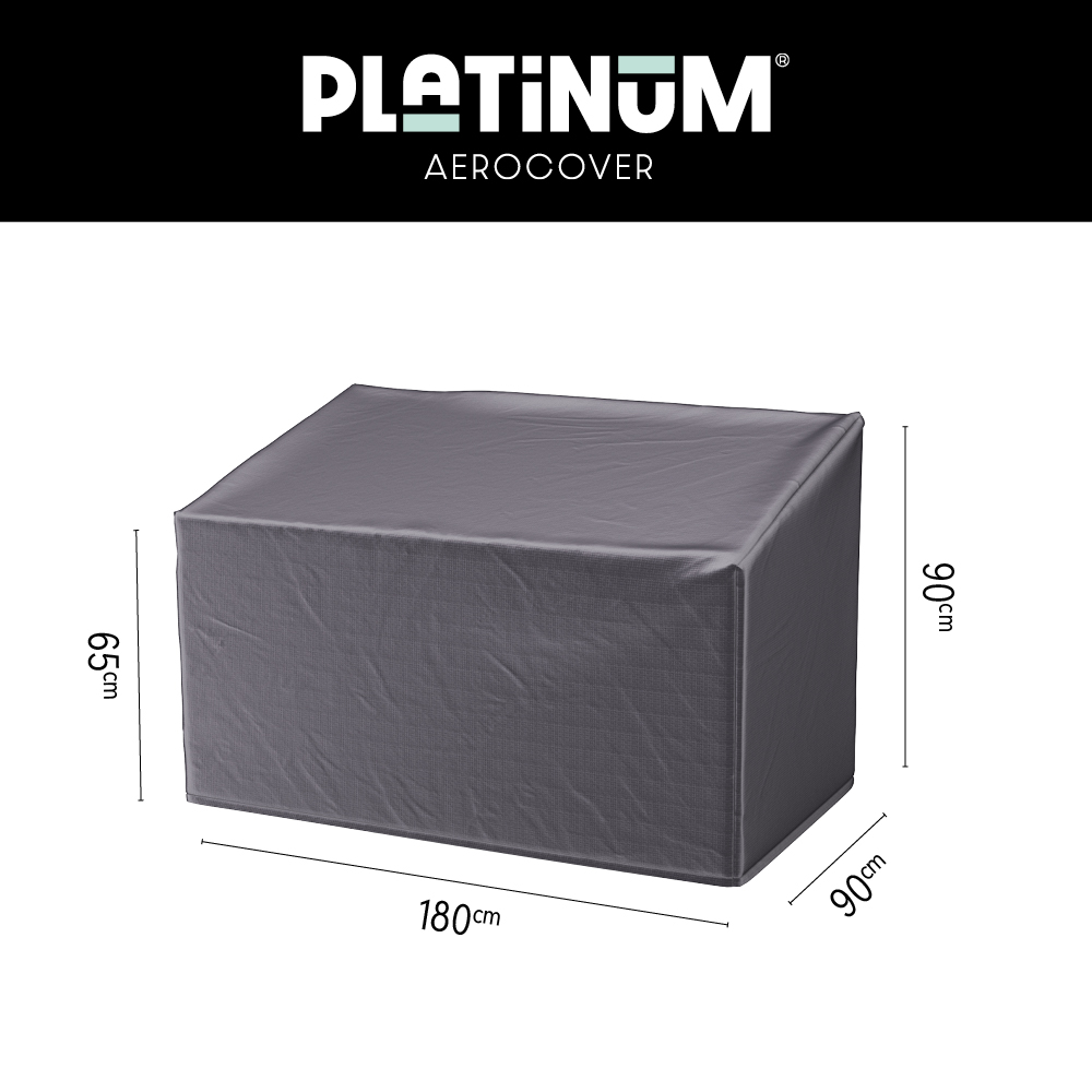 Abdeckung Loungebank 3-Sitzer 180 x 90 H: 90/65 cm Abdeckung Loungebank 3-Sitzer 180 x 90 H: 90/65 cm