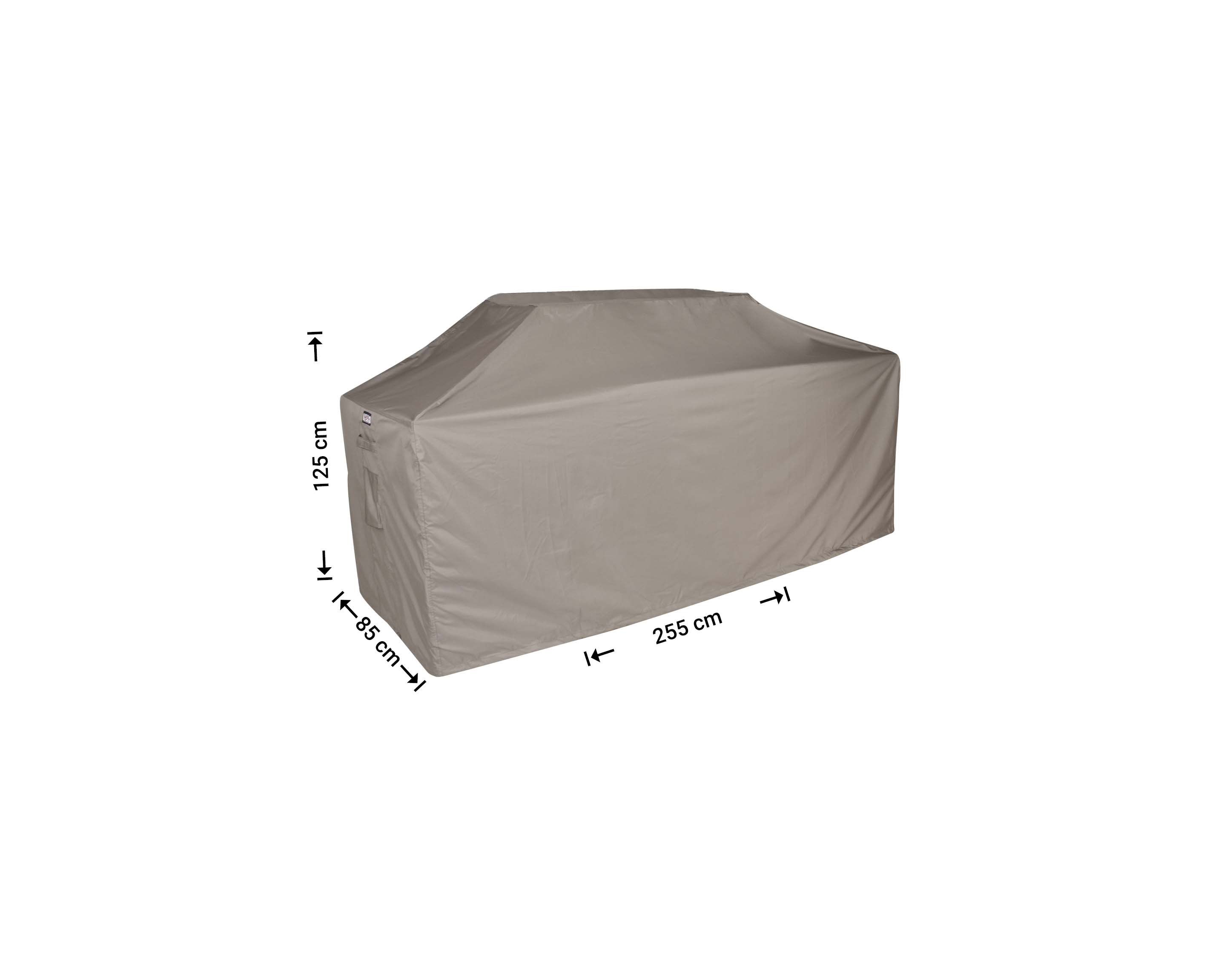Covermates Grillabdeckung Classic – 130 Cm, Wetterfestes 12-Gauge Vinyl, Beige, Für Große Outdoor-Grills