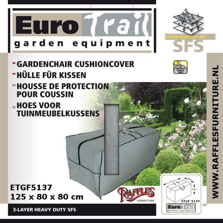 Aufbewahrungstasche für Loungekissen 125 x 80 H: 80 cm