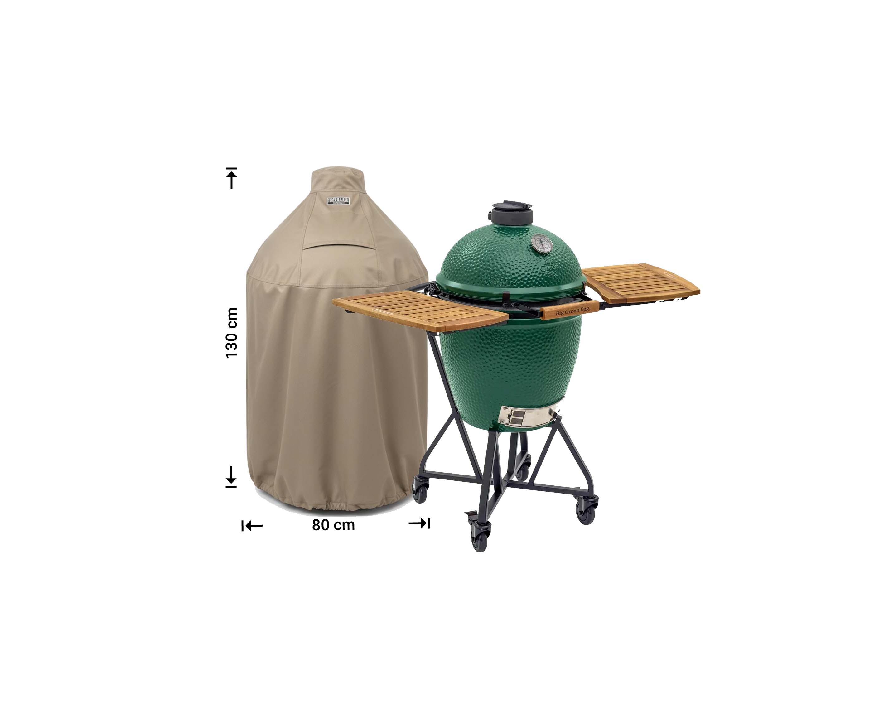 Raffles Covers runde Kamado Abdeckung für Big Green Egg & Keramikgrills