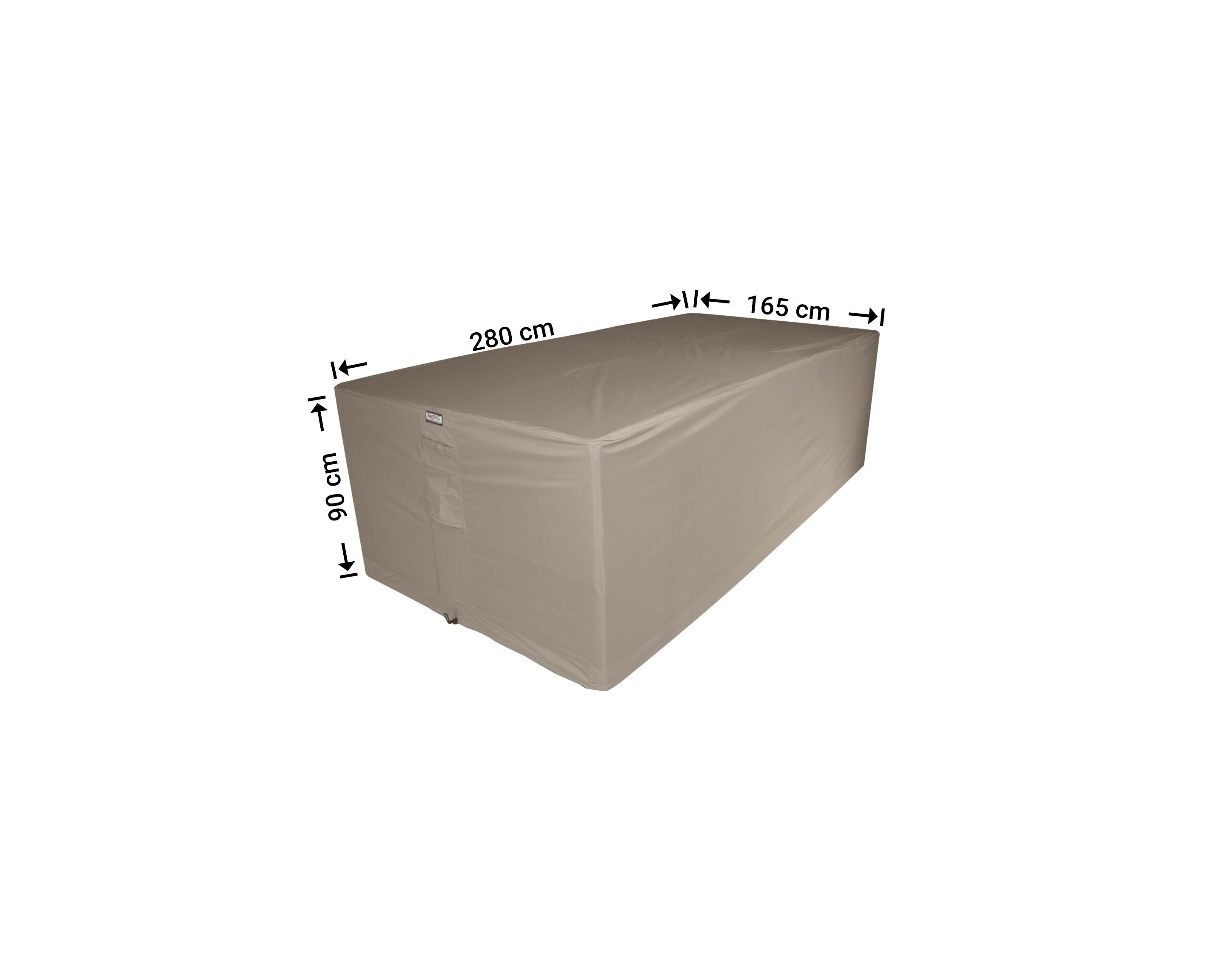 Schutzhülle für Gartenset 280 x 165 H: 90 cm
