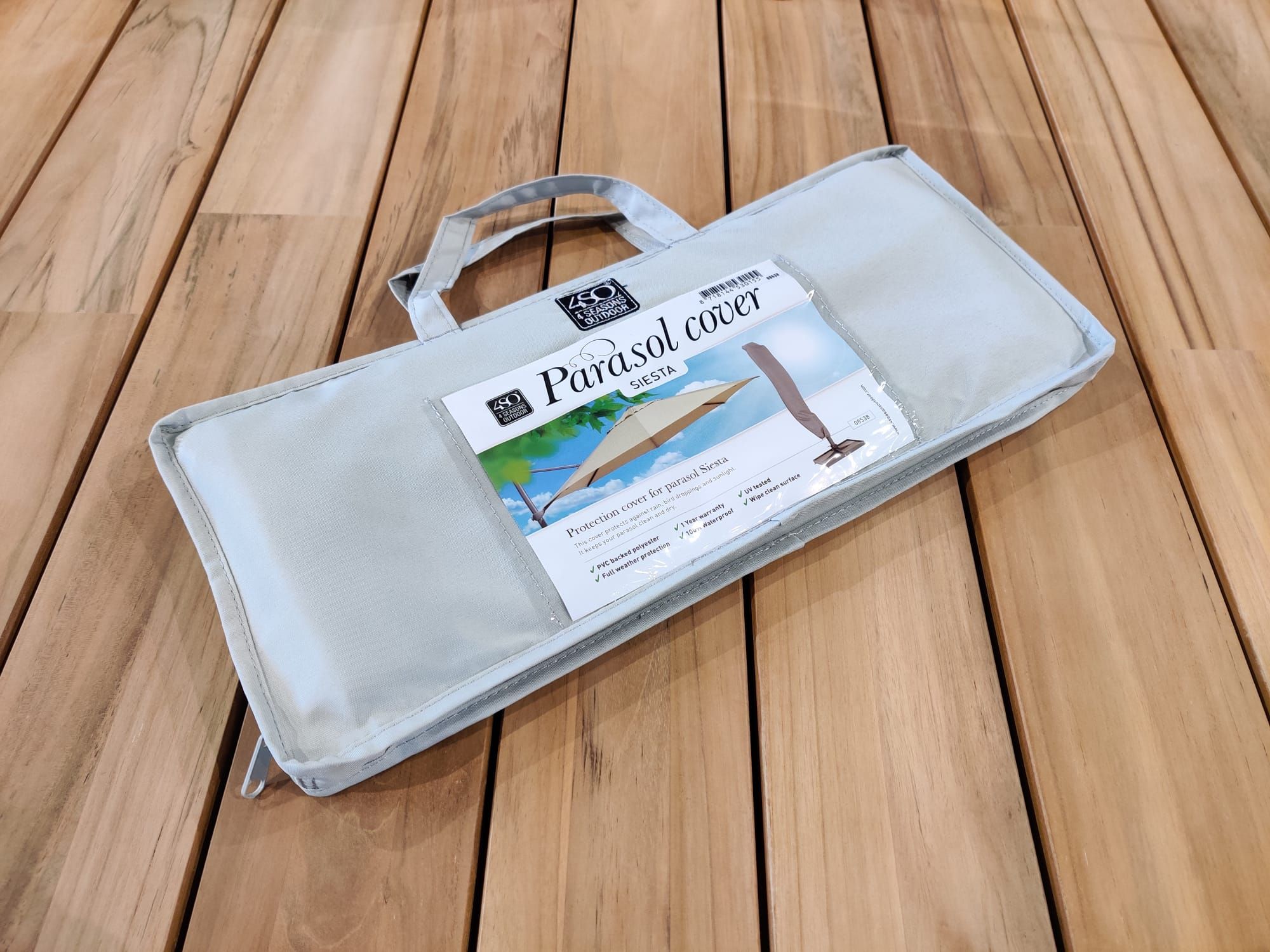 Siesta-08538-bescherm-hoes-cover-schutzhuelle-parasol 4SO Siesta Schutzhülle für Ampelschirm mit Stab H: 255 cm