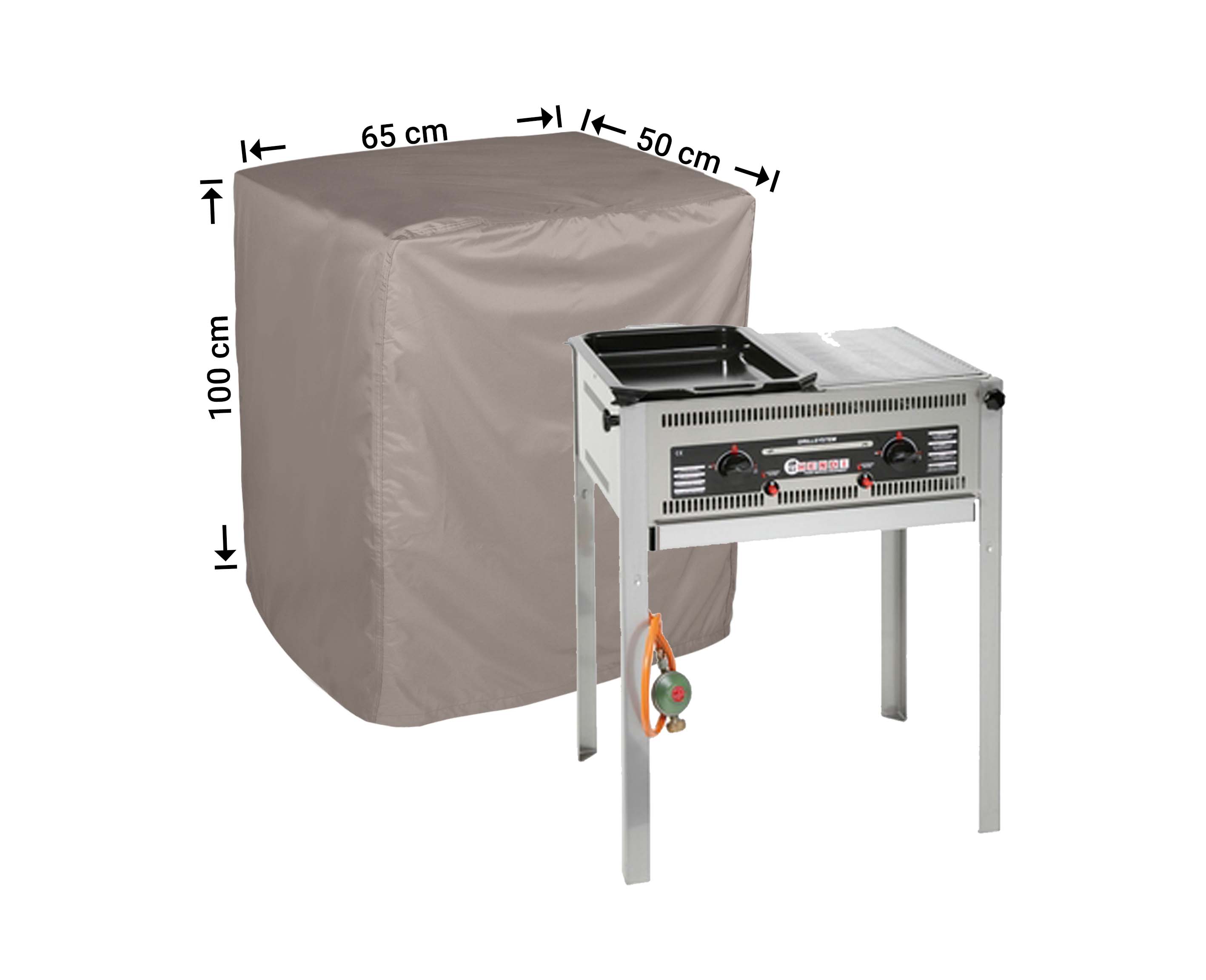 Schutzhülle 50 x 65 H: 100 cm für Campinggrill oder Camping-BBQ Schutzhülle 50 x 65 H: 100 cm für Campinggrill oder Camping-BBQ