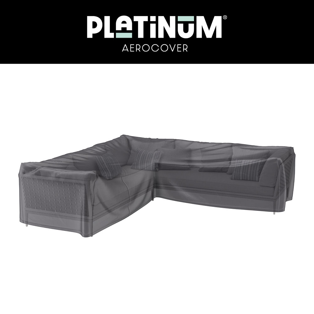 Abdeckhaube für Gartenmöbel Ecksofa 325 x 325 H: 70 cm