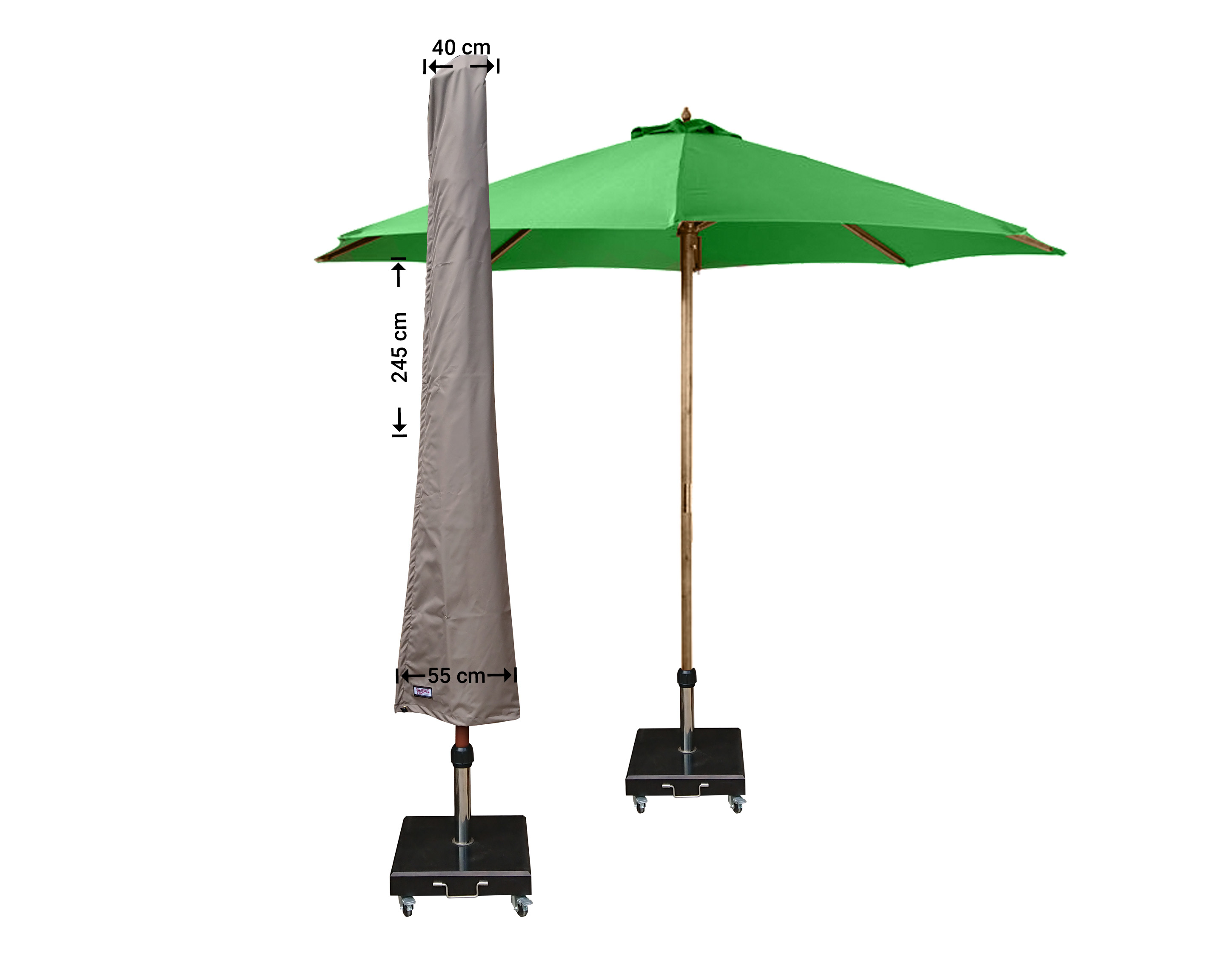 Raffles Covers Schutzhülle für Mittelmast- und Ampelschirme