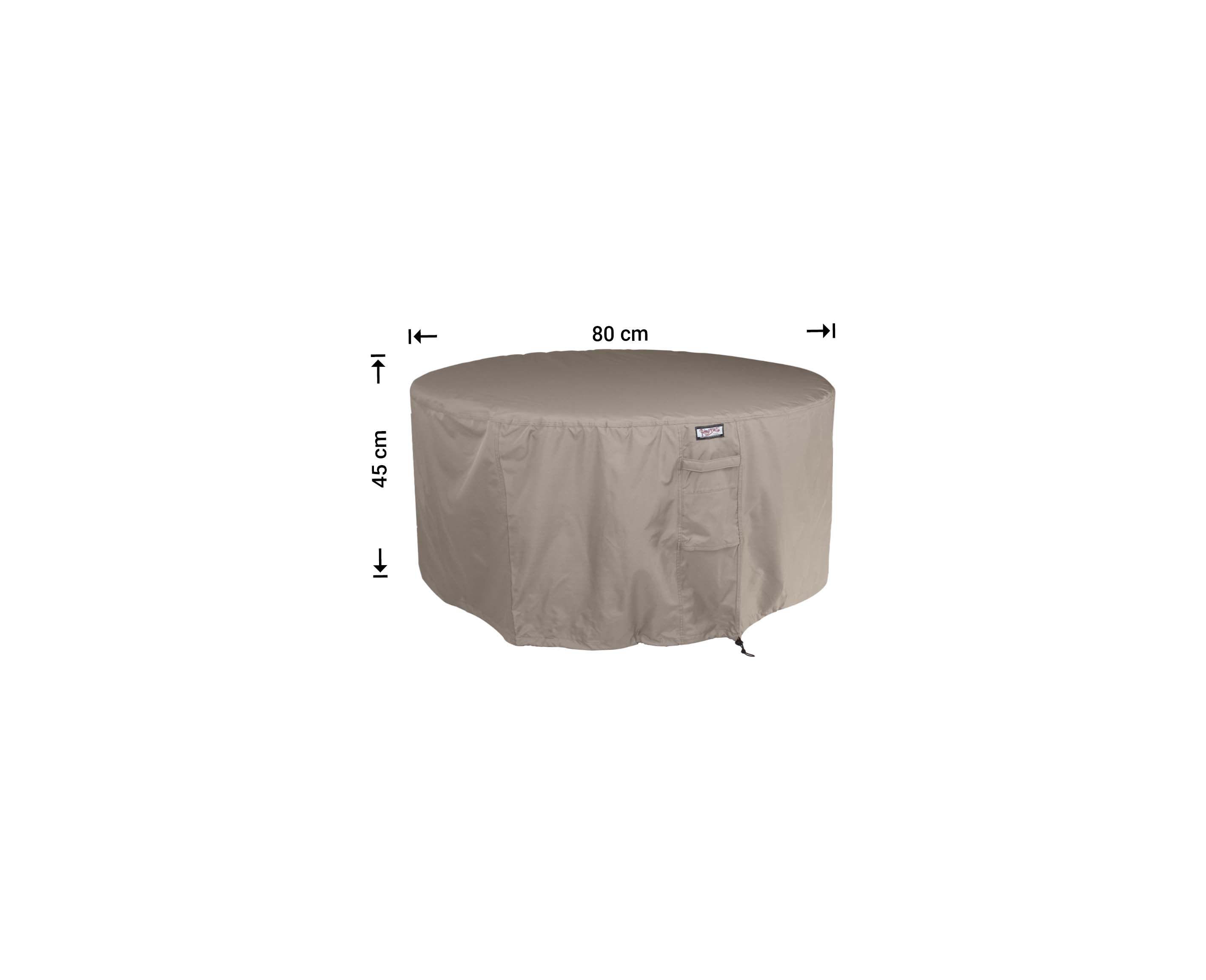 Hülle für runden Tisch Ø 80 H: 45 cm