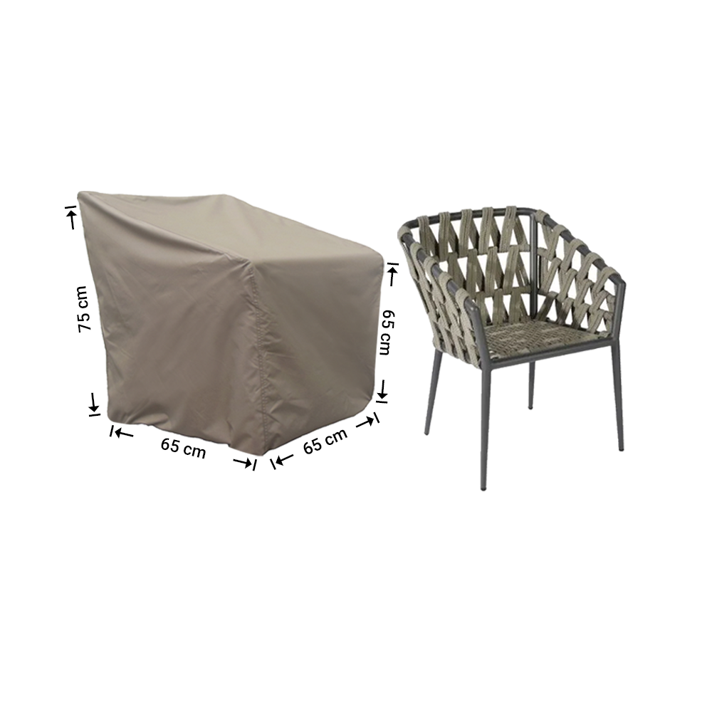 Hülle für kleinen Gartenstuhl 65 x 65 H: 75/60 cm