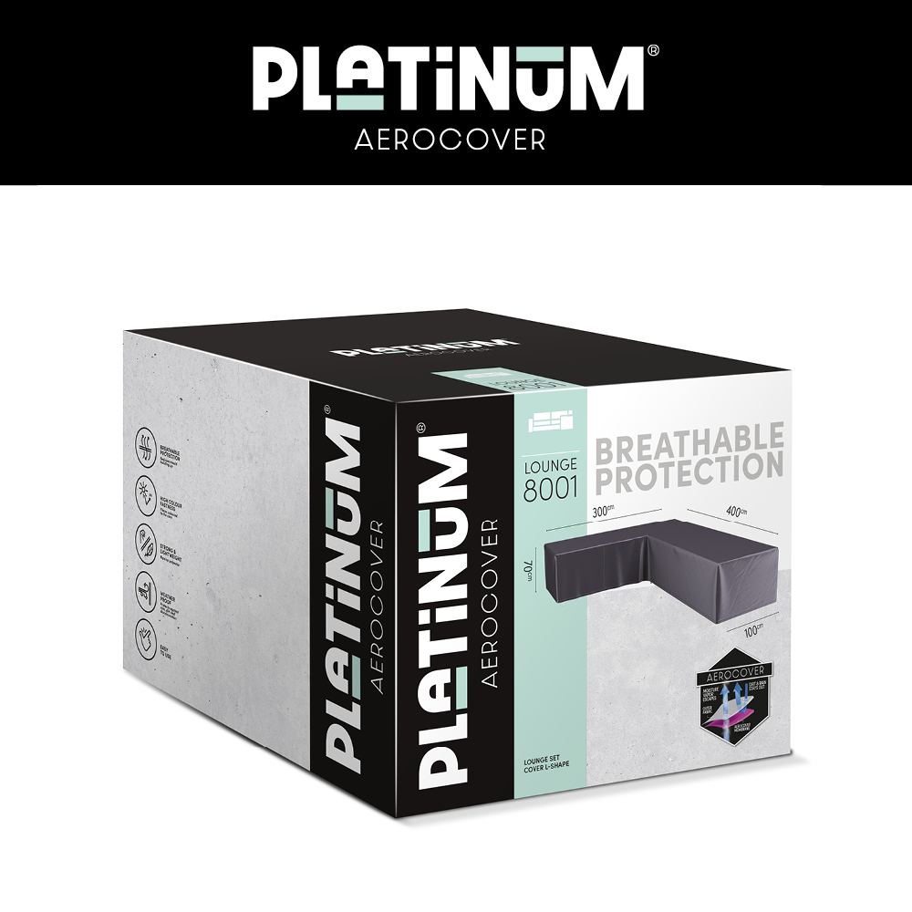 Platinum AeroCover 8001 – Ecksofa Abdeckung 400 x 300 cm