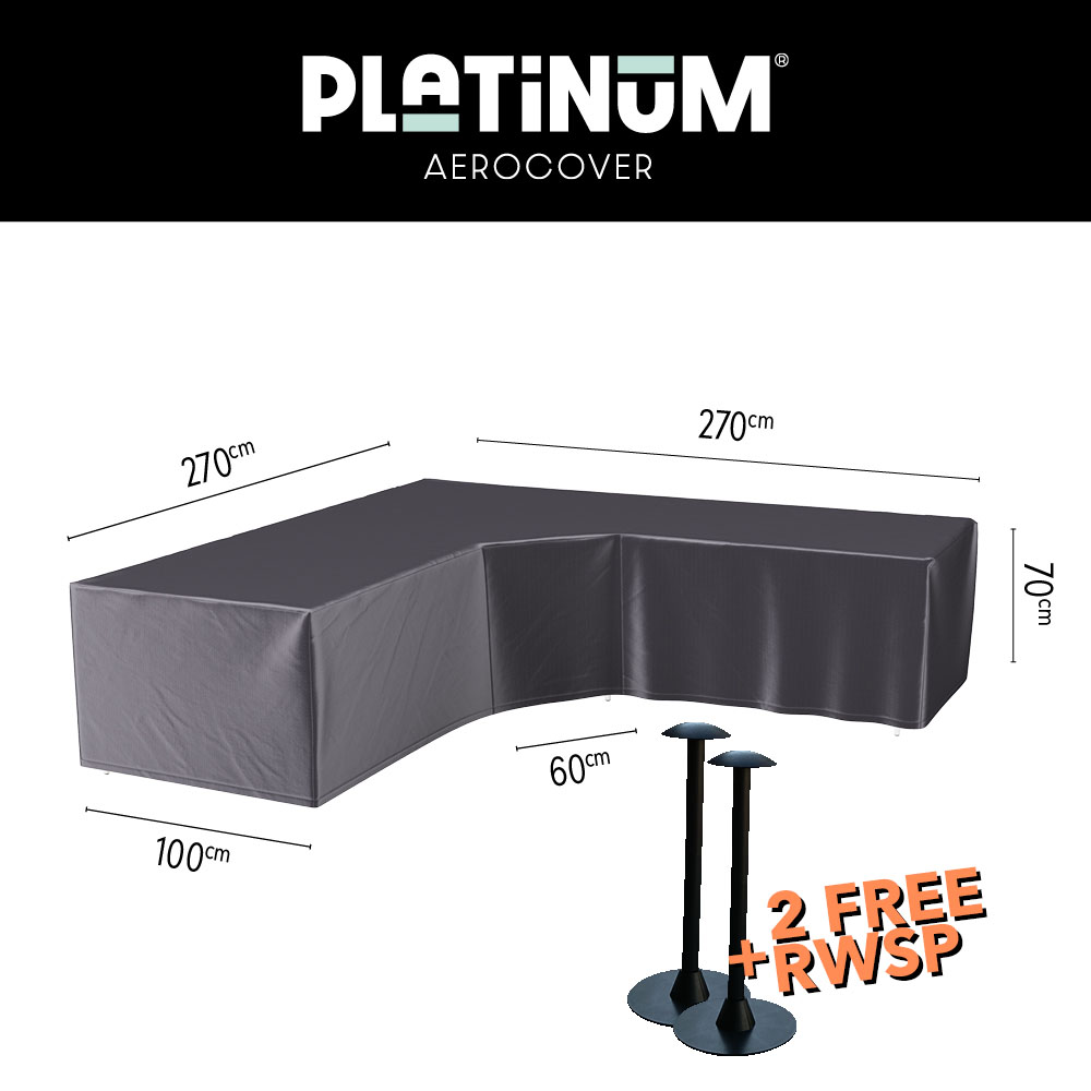 Schutzhülle L-Form Gartensofa 270 x 270 H: 70 cm Schutzhülle L-Form Gartensofa 270 x 270 H: 70 cm