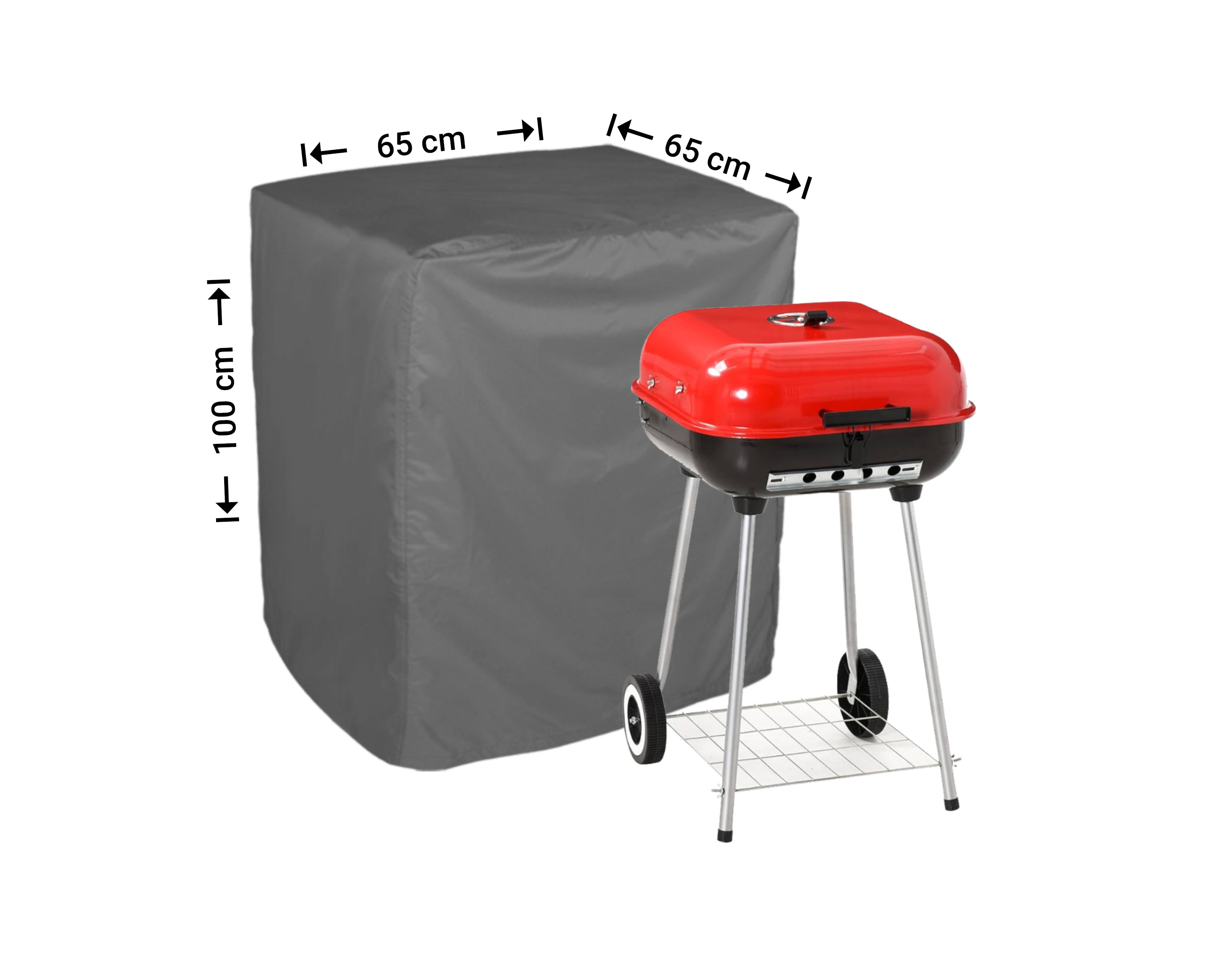 Raffles Covers BBQ-Abdeckung für freistehende Flatbed-BBQ-Grills