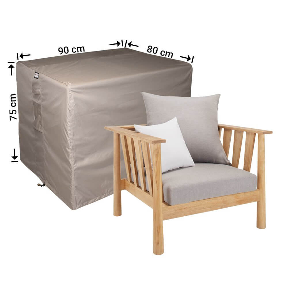 Hoes voor lounge stoel 90 x 80 H: 75 cm