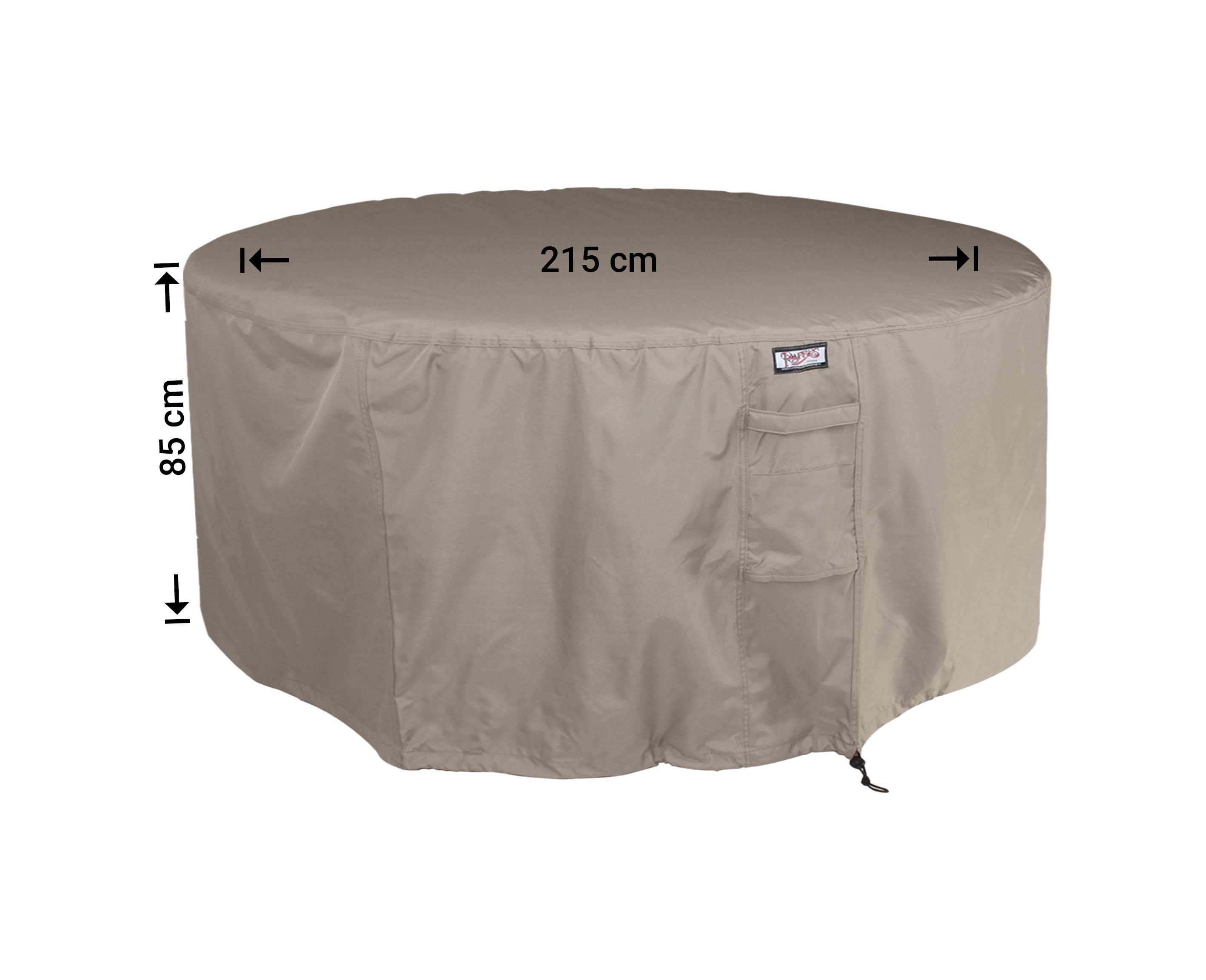RDSR215_8720726723787 Abdeckhaube für runder Tisch mit Gartenstühle Ø 215 H: 85 cm