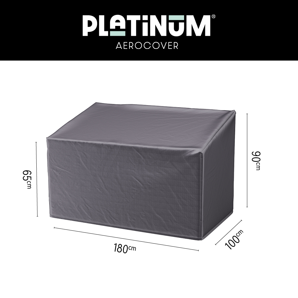Abdeckung Loungebank 3-Sitzer 180 x 100 H: 90/65 cm Abdeckung Loungebank 3-Sitzer 180 x 100 H: 90/65 cm