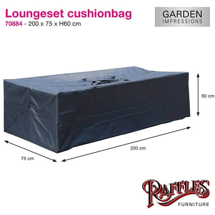 Tragetasche Gartenmöbel-kissen 200 x 75 H:60 cm