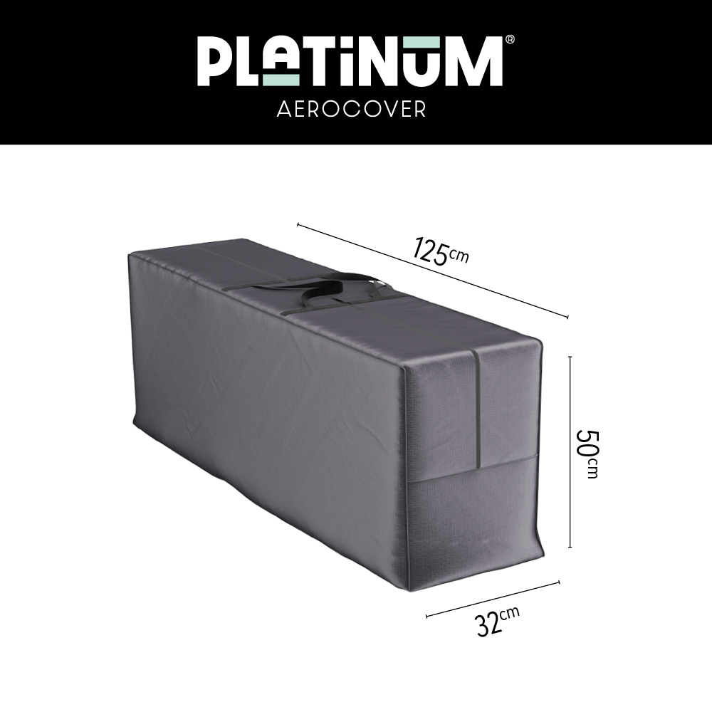 Tragetasche für 4 Gartenmöbelauflagen 125 x 50 H: 32 cm Tragetasche für 4 Gartenmöbelauflagen 125 x 50 H: 32 cm