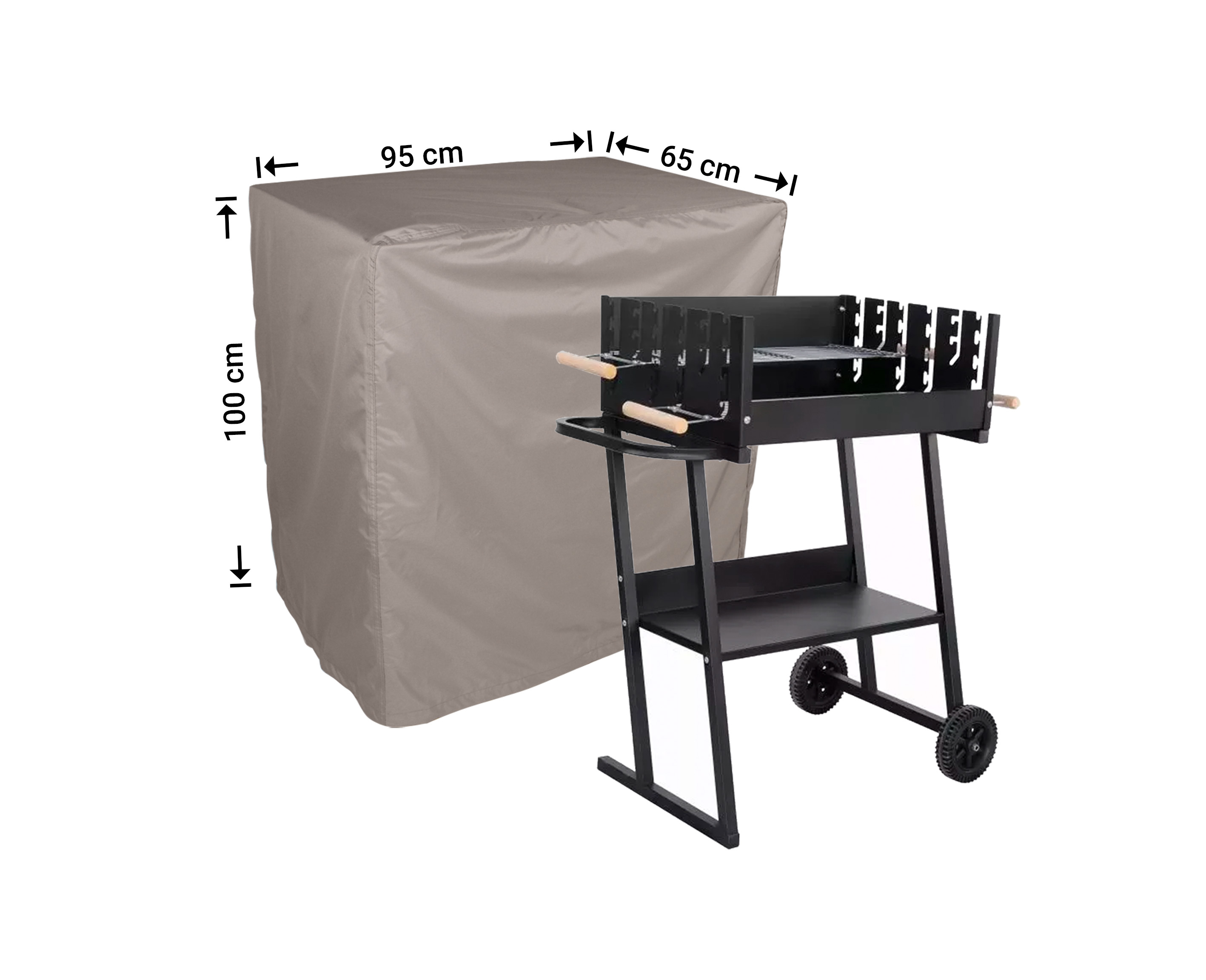 BBQ-Schutzhülle 95 x 65 H: 100 cm