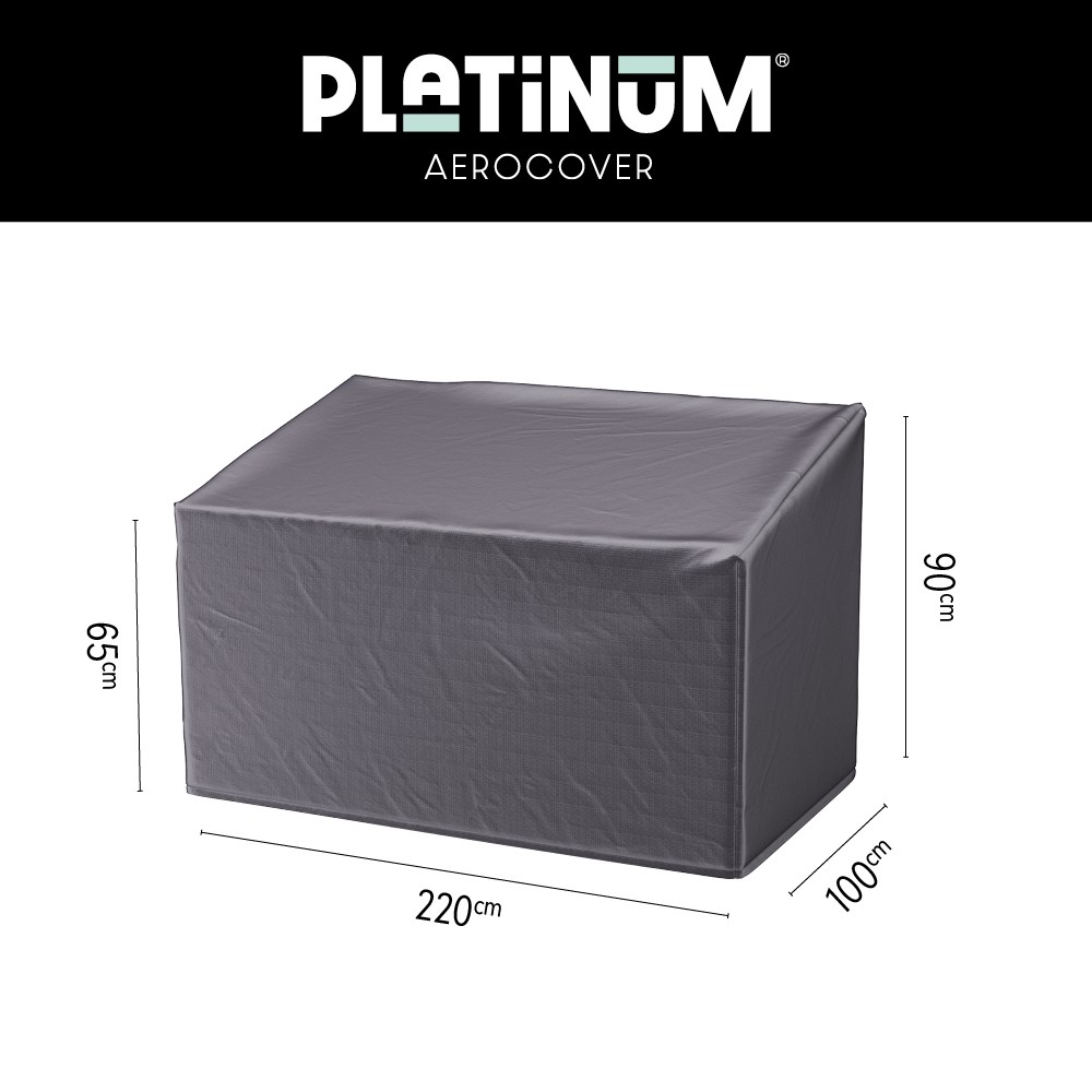 Abdeckung Loungebank 3-Sitzer 220 x 100 H: 90/65 cm
