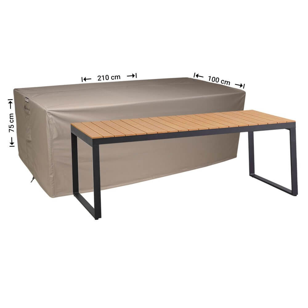 rt210-complete4ziZYhv2kaXaS Tuintafel hoes 210 x 100 H: 75 cm