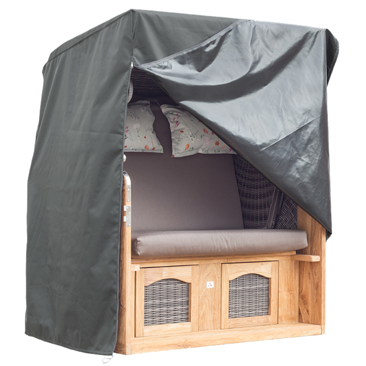 Premium Hülle 152 x 95 H: 165 / 140 cm deVries XXL Strandkorb Premium Hülle 152 x 95 H: 165 / 140 cm deVries XXL Strandkorb