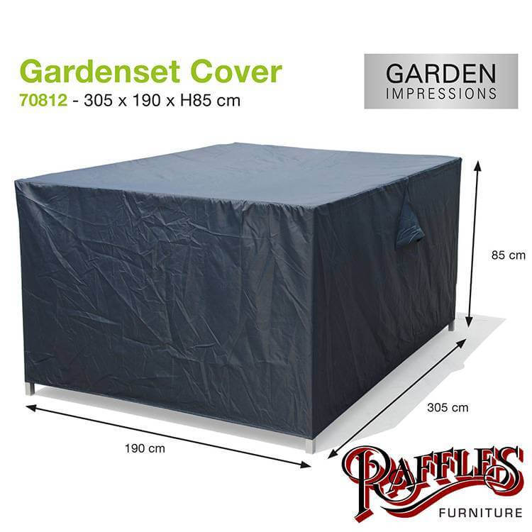 Schutzhülle für Garten Sitzgruppe 305 x 190 H: 85 cm