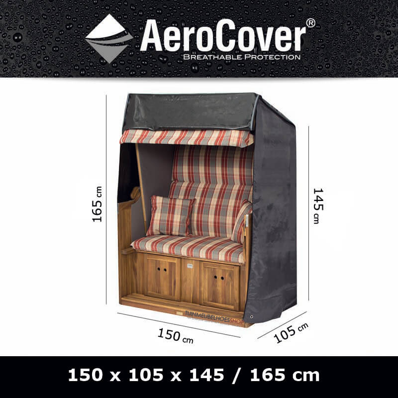 AeroCover-Abdeckhaube für Strandkörbe 150 x 105 H: 165/145 cm