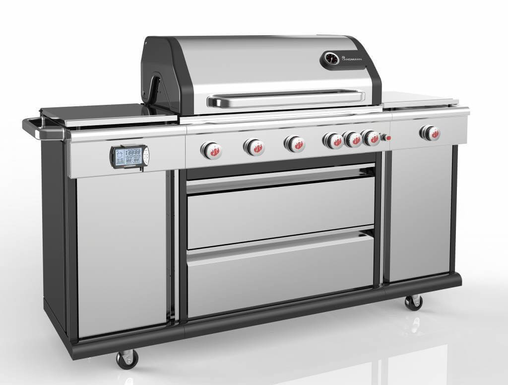 Wetterschutzhaube für Gasgrill BBQ 181 x 62 H:112 cm