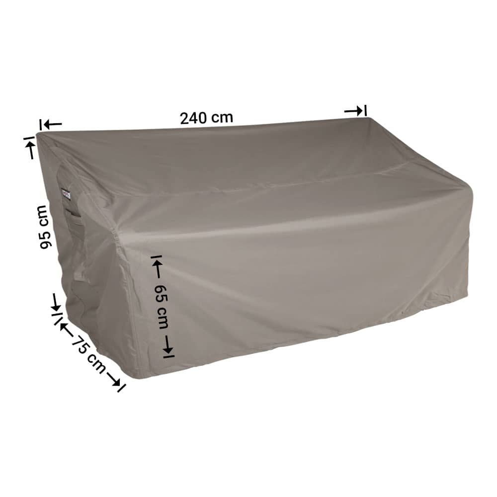 RTGB240g7GrqgHTmyD6y Beschermhoes voor parkbank 240 x 75 H: 95/65 cm