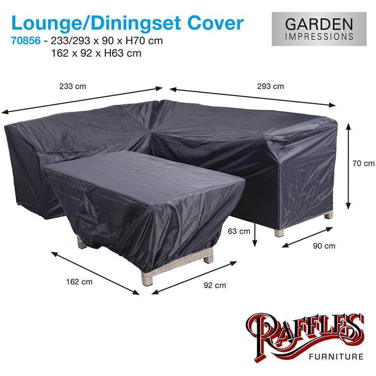 Lounge Dining Set Schutzhülle 293 x 233 x 90 H:70 cm