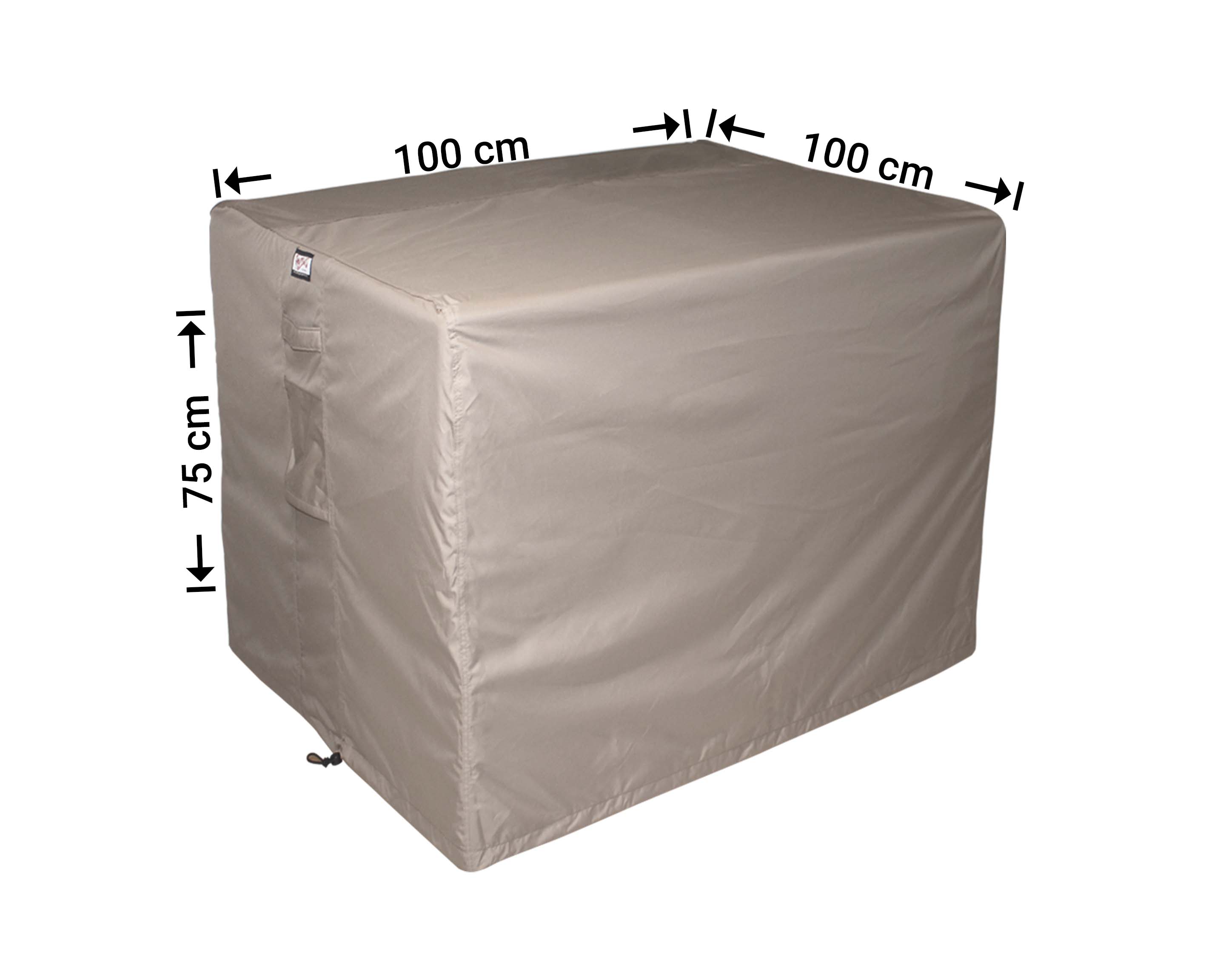 Beschermhoes voor vierkante tafel 100 x 100 H: 75 cm