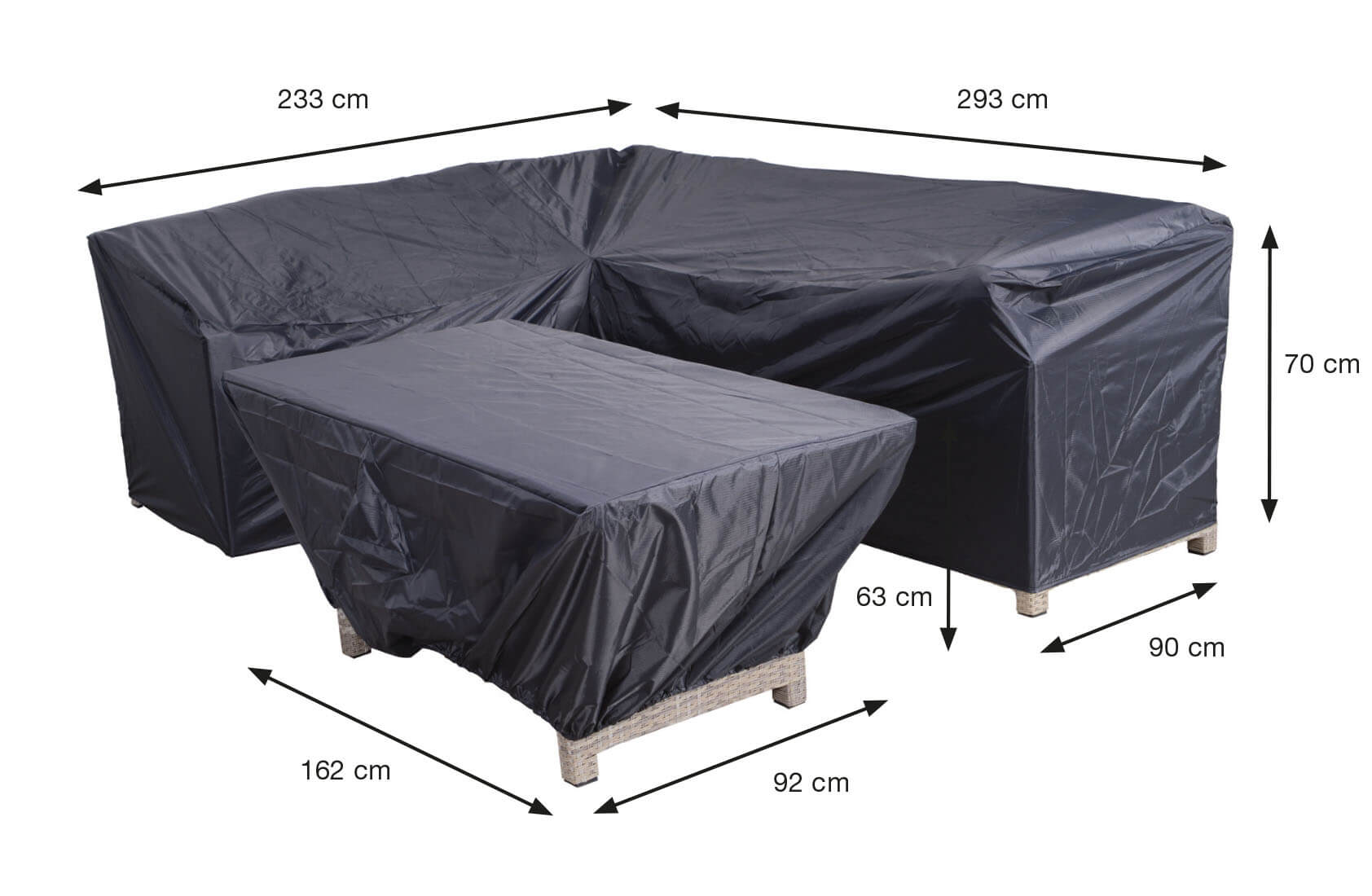 Lounge Dining Set Schutzhülle 293 x 233 x 90 H:70 cm