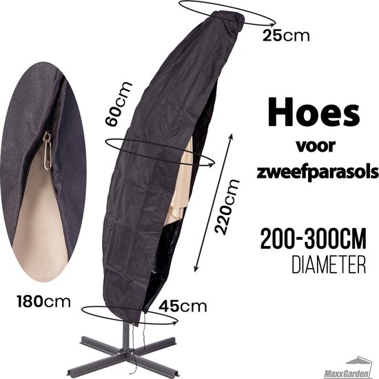 Ampelschirmhülle H: 280 cm