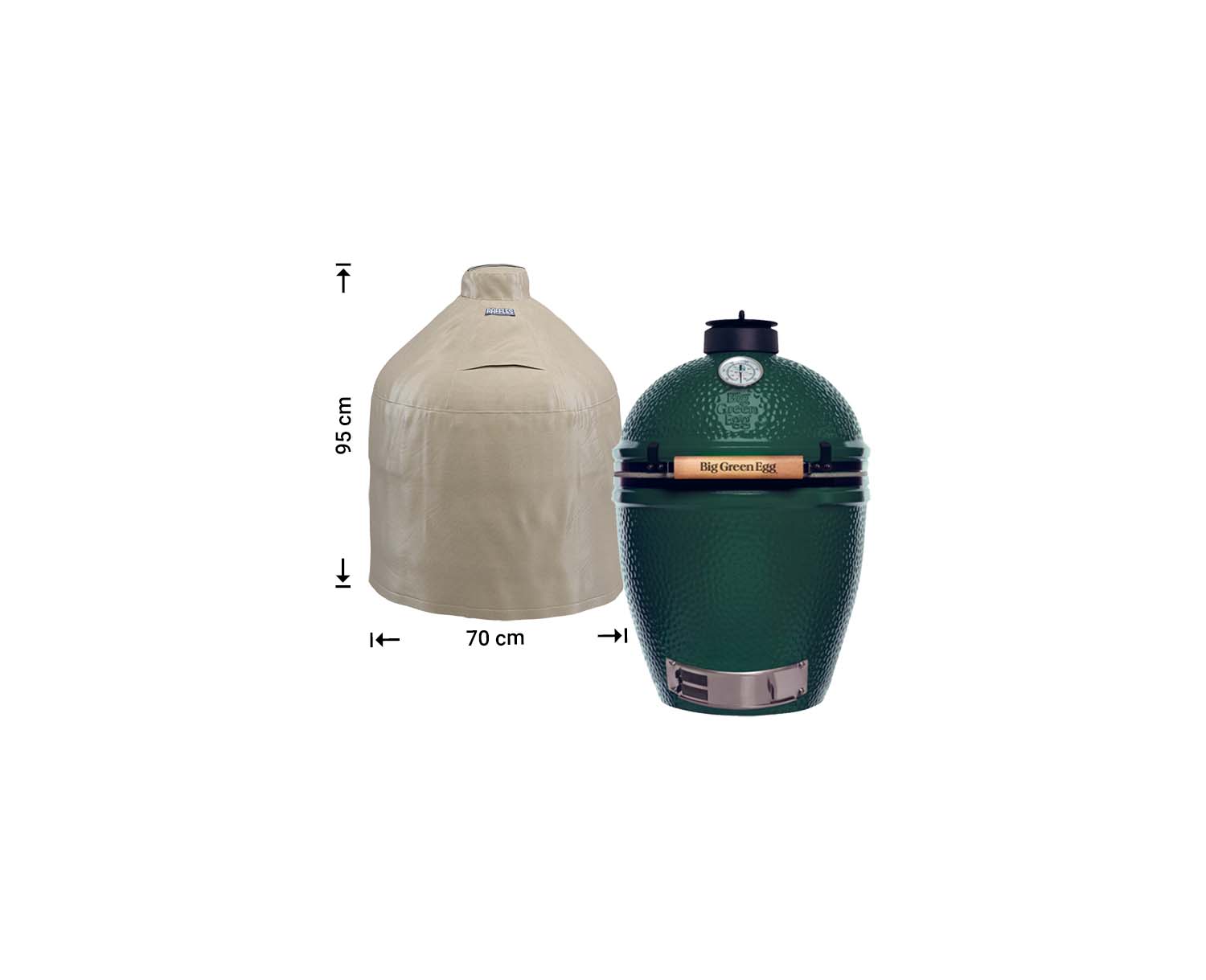 Schutzhülle Durchmesser 70 cm für Big Green Egg Large oder Kamado Schutzhülle Durchmesser 70 cm für Big Green Egg Large oder Kamado