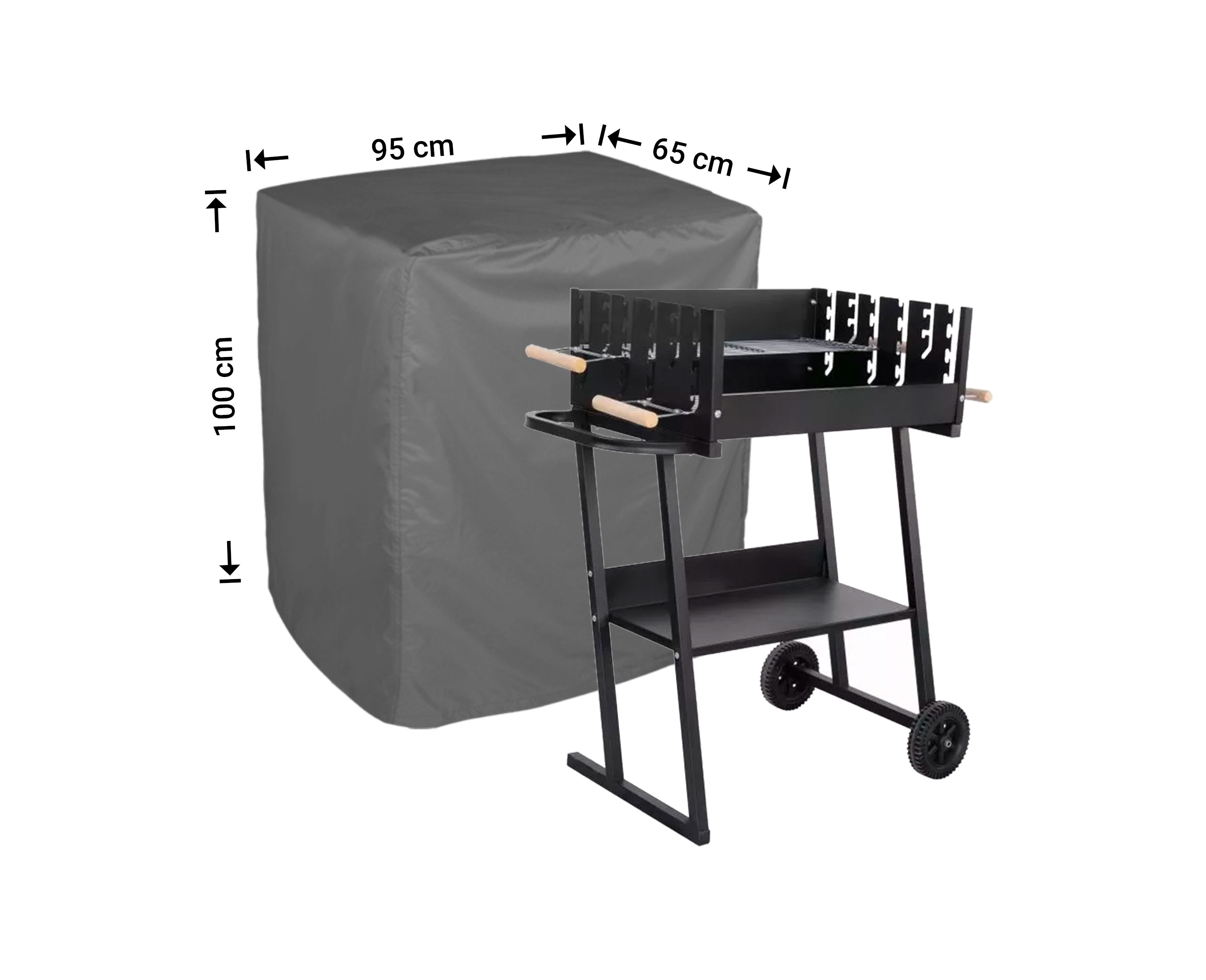 Raffles Covers BBQ-Abdeckung für freistehende Flatbed-BBQ-Grills