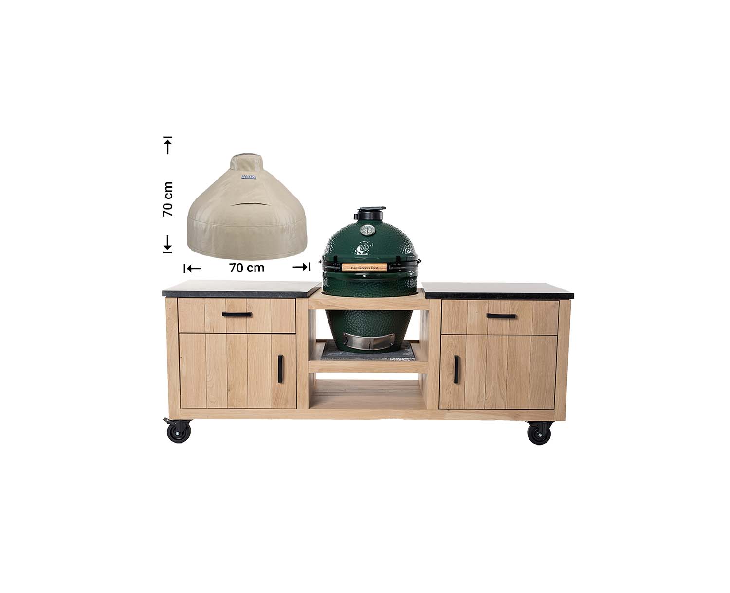 Abdeckhaube Dome, Durchm.70 cm, für Big Green Egg Large Abdeckhaube Dome, Durchm.70 cm, für Big Green Egg Large