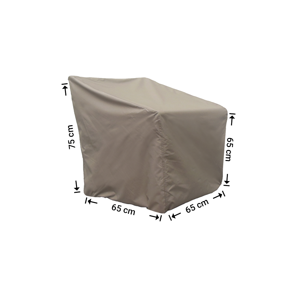 Hülle für kleinen Gartenstuhl 65 x 65 H: 75/60 cm